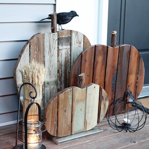 Reclaimed Wood Pumpkins 