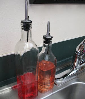 Olive Oil Glass Bottle Soap Dispensers
