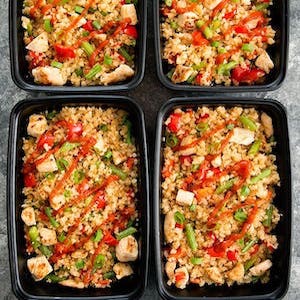 Sriracha Chicken Cauliflower Fried Rice