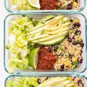 Vegetarian Quinoa Burrito Bowls