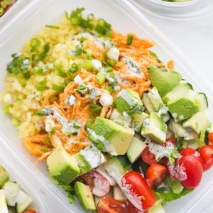 Buffalo Chicken Ranch Whole 30 Meal Prep Idea