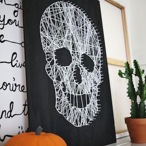 Skull String Art