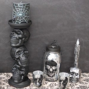 Skull Candle Holder craft for adults