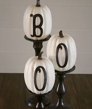 Boo Pumpkins centerpiece