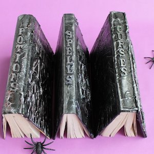 DIY Halloween Spell Book Decoration