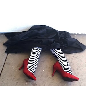 Wicked Witch trapped under the door 