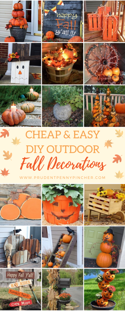 50 And Easy Diy Outdoor Fall Decorations Prudent Penny Pincher