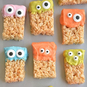 Rice Krispie Treat Monsters