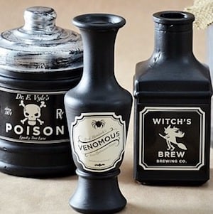 DIY Halloween Poison Bottles 