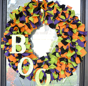 halloween Fabric Wreath