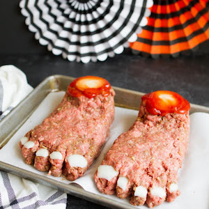 Feet Loaf halloween party food