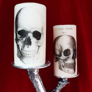 Printed Halloween Candles
