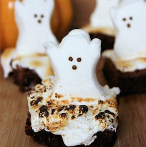 Halloween Ghost Brownies