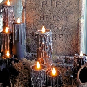 halloween Black Candles craft for adults