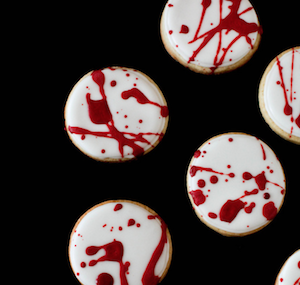 Blood Spatter Cookies 