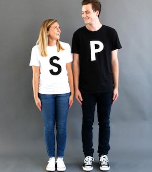 last minute Salt and Pepper halloween couples costume for halloween