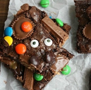 Witch's Brew Brownies Halloween party food idea