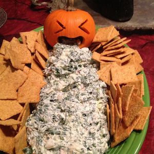 halloween Pumpkin Spewing party Dip