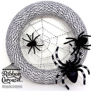 Baker's Twine Spider Web Wreath