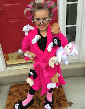 Crazy Cat Lady DIY Halloween Costume for girl