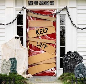 outdoor Keep Out Door halloween decoration