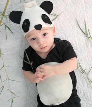 Panda Bear Baby halloween costume 