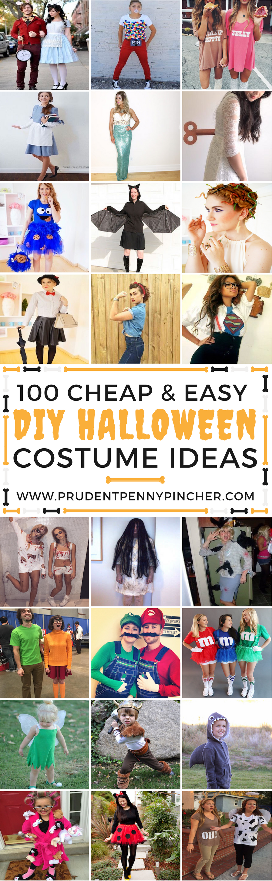 100 Cheap And Easy Diy Halloween Costume Ideas Prudent Penny Pincher