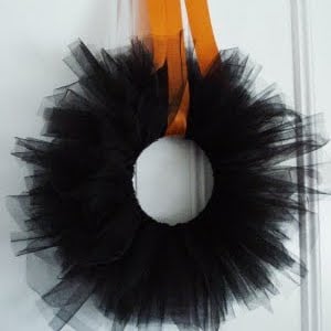 Tulle Halloween Wreath