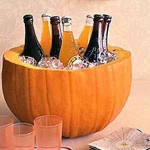 Pumpkin Beer Holder for halloween party 