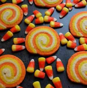 Candy Corn Swirl Cookies