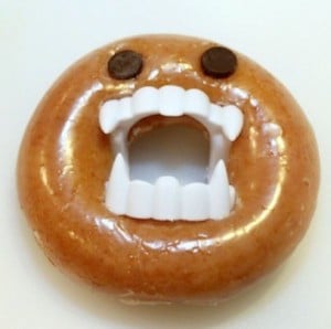 easy Monster Doughnuts last minute Halloween party food idea