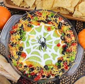 Spider Web Taco Dip