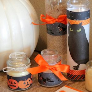 Easy Halloween Candles