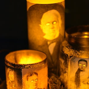 DIY Creepy Halloween Candles 