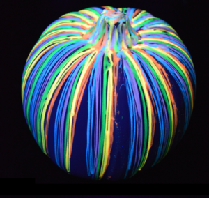 Glow In The Dark painted Pumpkins