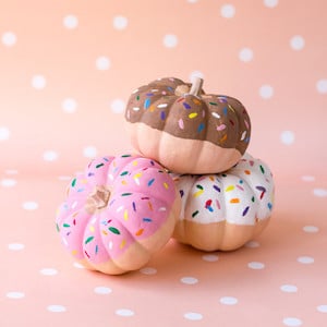 DIY Donut mini pumpkins