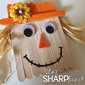 Popsicle Stick Scarecrow