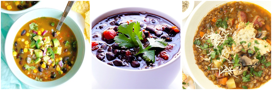 Bean, Lentil & Barley healthy Vegetable Soups