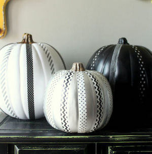 easy Washi Tape Pumpkins 