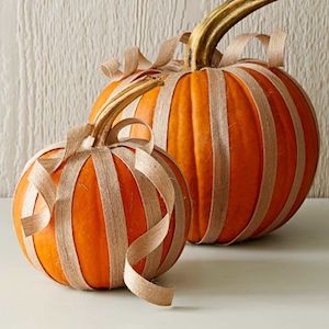 Burlap Pumpkins 