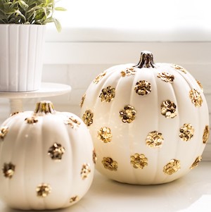 Sequin Polka Dot Pumpkin