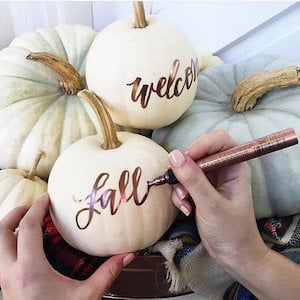 Pumpkin Calligraphy 