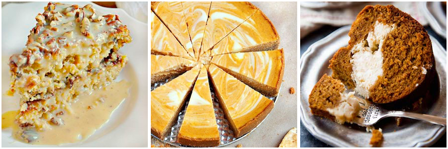Best Pumpkin Cake and Cheesecake Thanksgiving Desserts