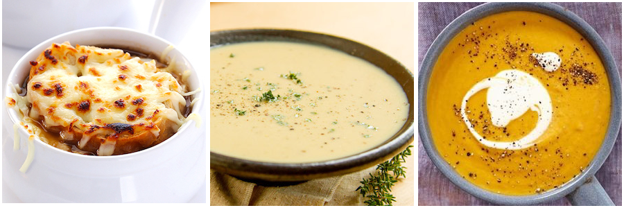 potato and onion soups