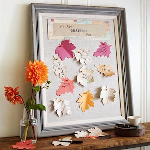 Gratitude Board DIY thanksgiving decoration