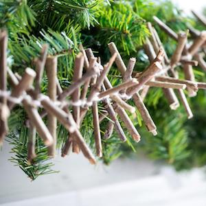 rustic Twig christmas Garland