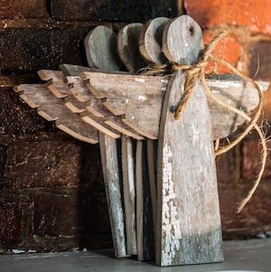 Rustic Angel Christmas Tree Topper