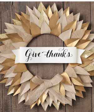 Give Thanks Thanksgiving Wreath