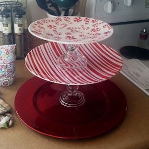 Dollar Tree Holiday Tiered Serving Tray