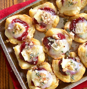 Chicken, Cranberry & Brie Tartlets